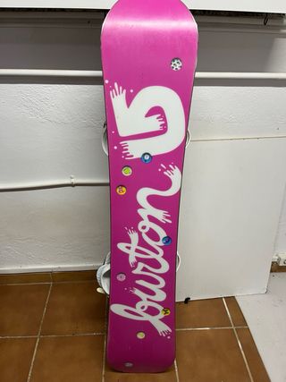 Snowboard burton feather con fijaciones citizen