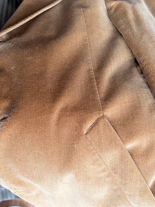 Gaban largo Caramelo chaqueta