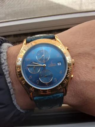 Orologio Laurens Cronografo Quarzo Blu Oro