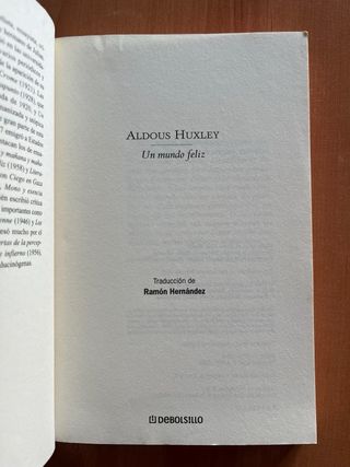 Un mundo feliz
