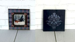 Cartel navideño reno