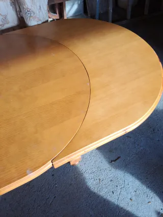 Mesa comedor extensible madera