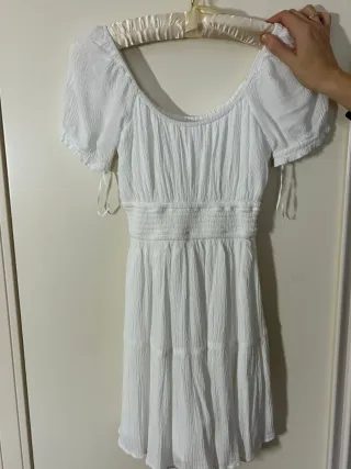 Vestido blanco Hollister de talla xs