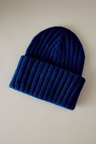 Gorro bennie azul de Anthropologie