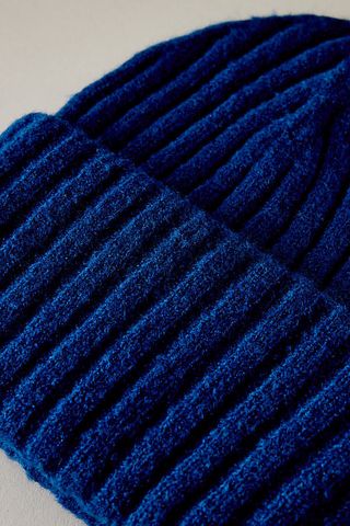 Gorro bennie azul de Anthropologie