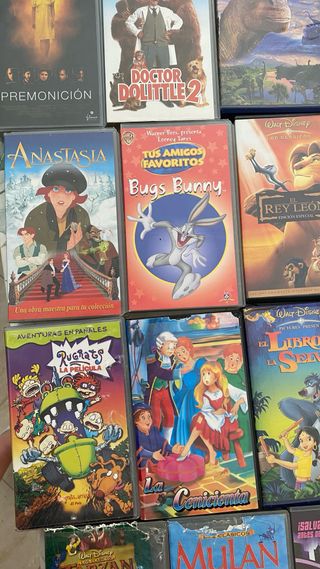 Lote VHS Películas Animadas Clásicos Disney