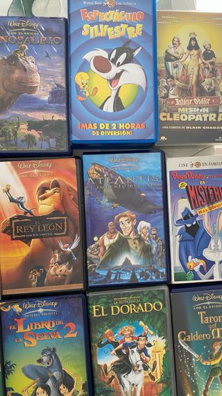Lote VHS Películas Animadas Clásicos Disney