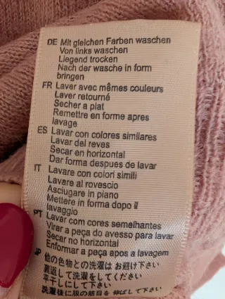 Jersey Maison Scotch rosa con encaje