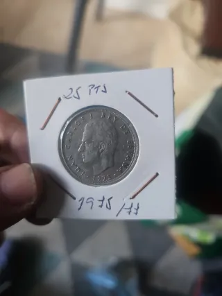 Moneda 25 Pts Juan Carlos I 1975