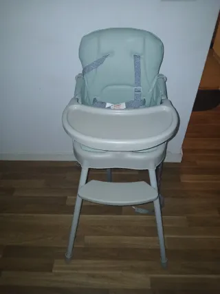 Silla de bebé alta color menta