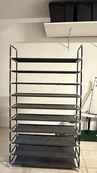 Zapatera 10 Niveles Negra y Plateada las dos