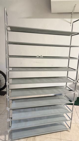 Zapatera 10 Niveles Negra y Plateada las dos