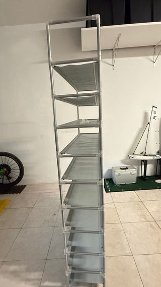 Zapatera 10 Niveles Negra y Plateada las dos