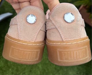 Zapatillas Puma Suede Rosa con Piedras