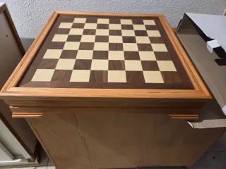 Tablero de ajedrez de madera