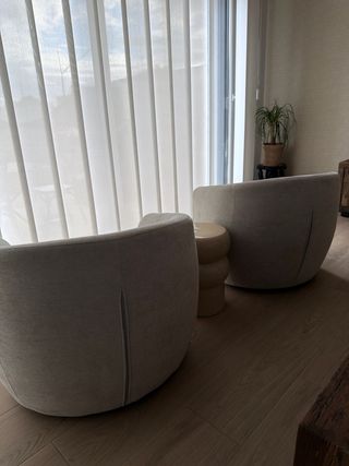 Butacas Sklum Beige/Blanco - Como Nuevas