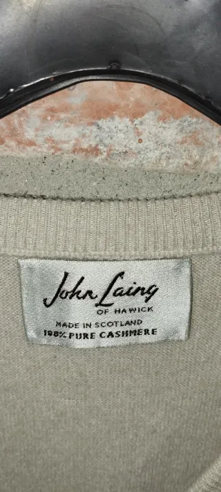 Gilet John Laing puro cashmere tg 46 beige