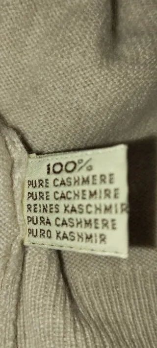 Gilet John Laing puro cashmere tg 46 beige