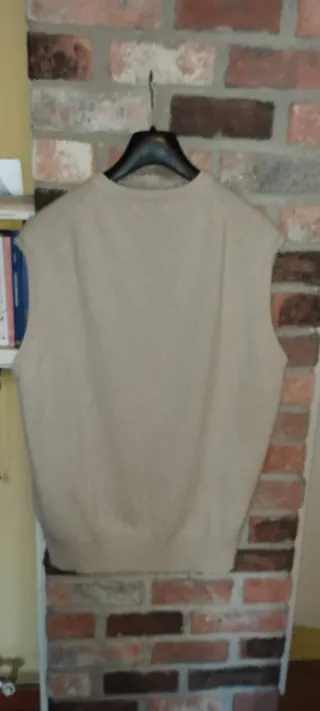 Gilet John Laing puro cashmere tg 46 beige