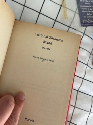 Libro Manu – Cristóbal Zaragoza