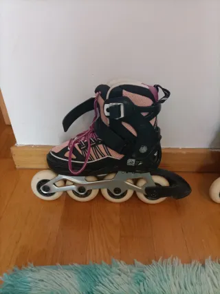 Patines en línea Talla 32-35 + Protecciones