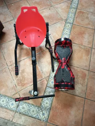 Hoverboard con asiento y ruedas