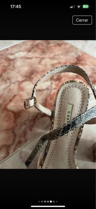 Tacones serpiente verdes