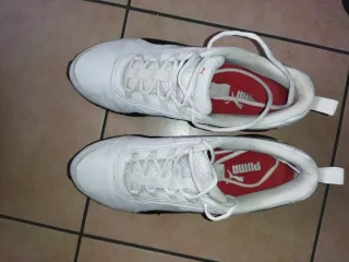 Scarpe Puma Leadcat bianche e rosse 43