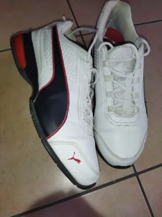 Scarpe Puma Leadcat bianche e rosse 43