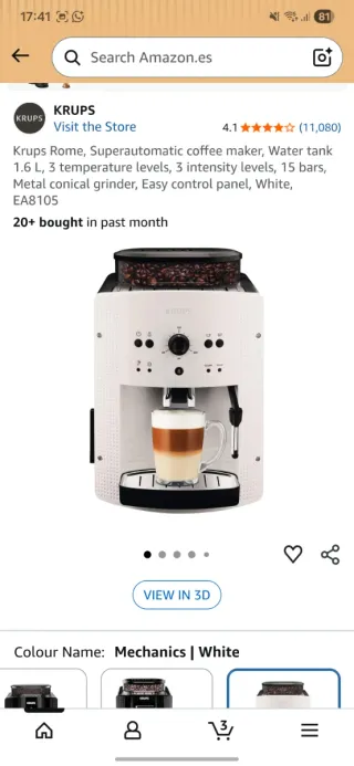 Cafetera Krups Superautomática