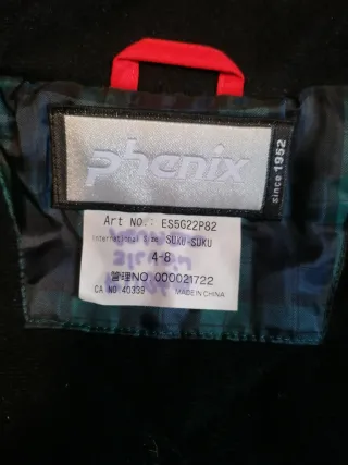 Conjunto Nieve Phenix Niño Talla 4-8 ajustable