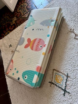 Alfombra Bebé Plegable Acolchada Reversible