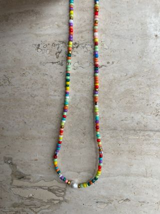 Set 2 collane perline colorate