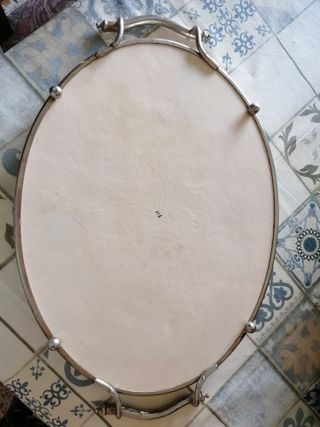 Bandeja ovalada Art Nouveau antigua