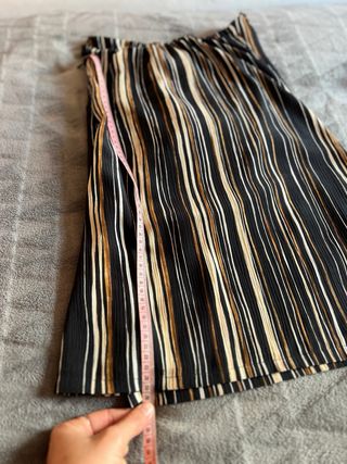 Vestido corto rayas clasico con coletero