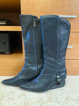 Botas Diesel negras tacón diseño original talla 37