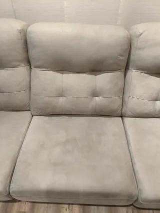 Sofá Chaiselongue Beige/Gris