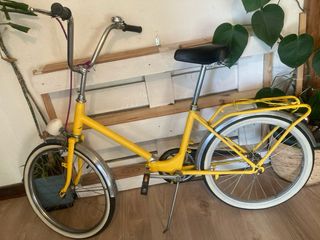 Bicicleta Plegable Amarilla