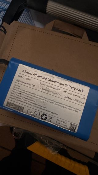 Batería Patinete Eléctrico AERDU 36V 7Ah