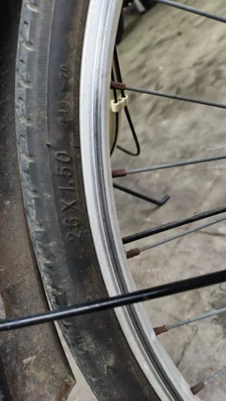 Bicicleta de paseo color crema