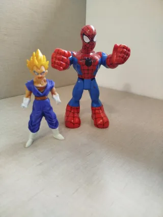 Spiderman y Vegeta Figuras Articuladas