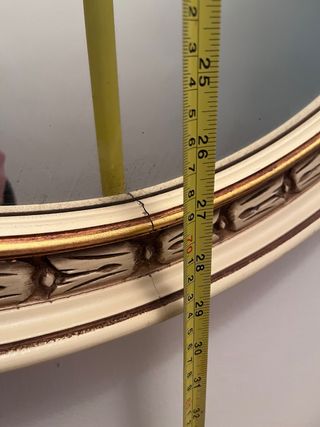 Espejo Vintage Beige y Dorado