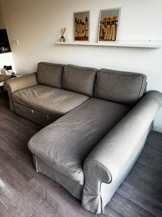 Sofá Cama Chaise Long Gris Ikea. Recoger domicilio