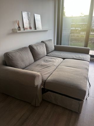 Sofá Cama Chaise Long Gris Ikea. Recoger domicilio