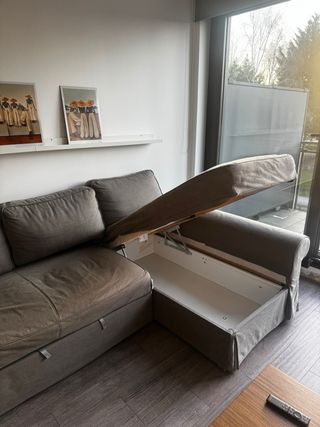 Sofá Cama Chaise Long Gris Ikea. Recoger domicilio