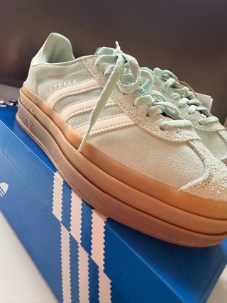 Adidas Gazelle Bold Verde Azul Turquesa