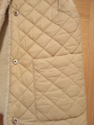 Chaleco reversible beige talla 9-10