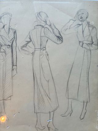 Bozzetto moda 1930 circa