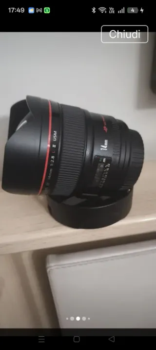 Obbiettivo Canon EF 14mm f/1.2 L II USM Ultrasonic