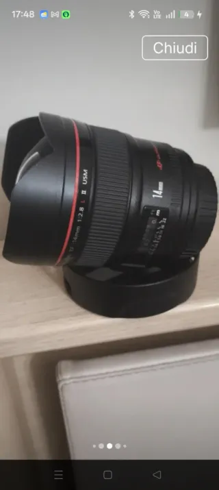 Obbiettivo Canon EF 14mm f/1.2 L II USM Ultrasonic